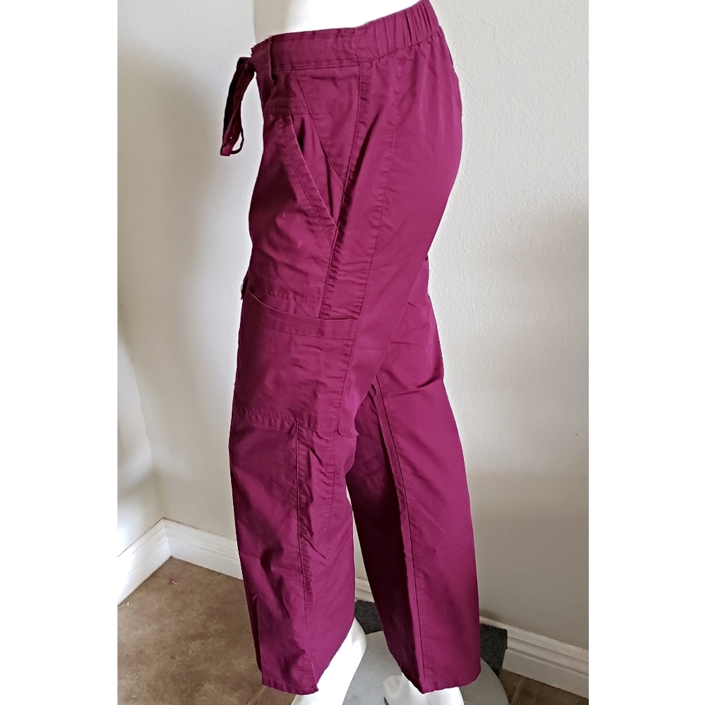 Burgundy Scrub Pants - Picture 4 of 12